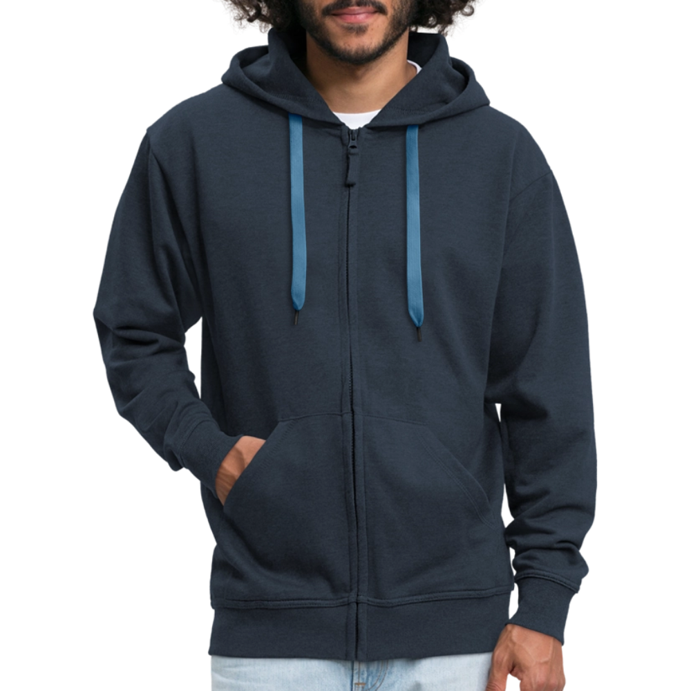 Veste à capuche Premium Homme - marine