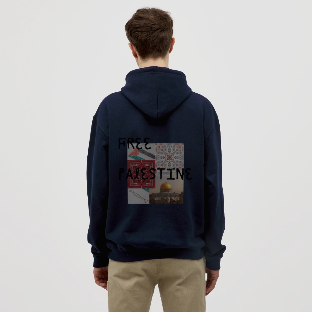 Sweat-shirt à capuche unisexe - marine