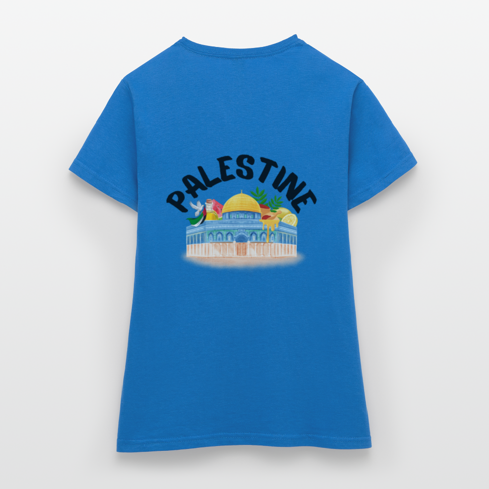 T-shirt Femme - PALESTINE - bleu royal