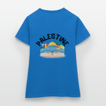 T-shirt Femme - PALESTINE - bleu royal