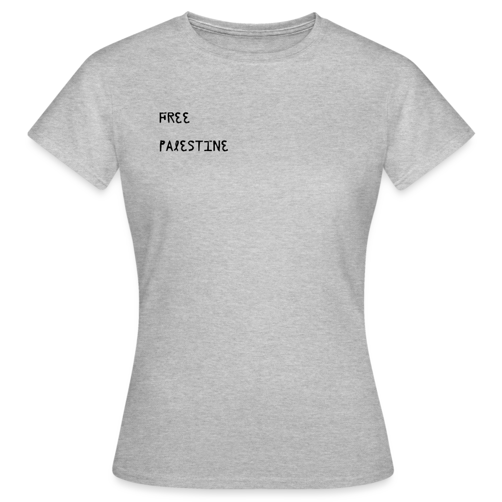T-shirt Femme - PALESTINE - gris chiné