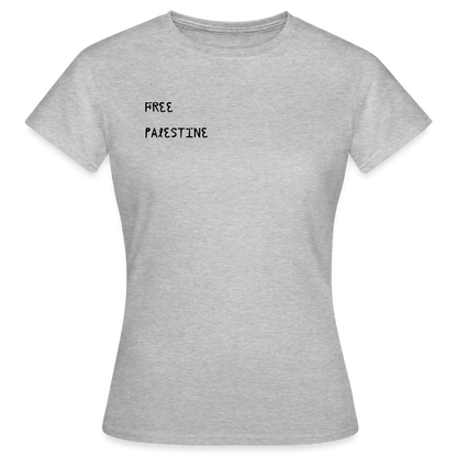 T-shirt Femme - PALESTINE - gris chiné