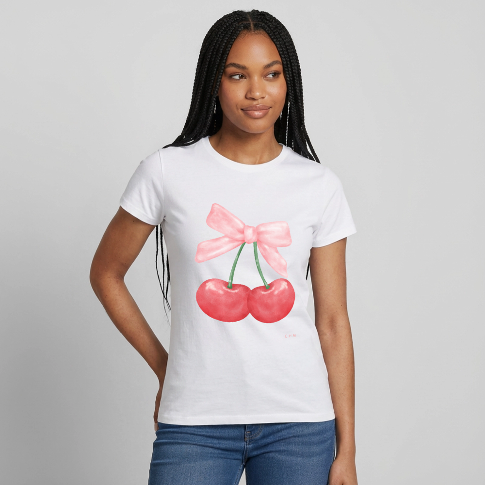T-shirt - cherry dream - blanc