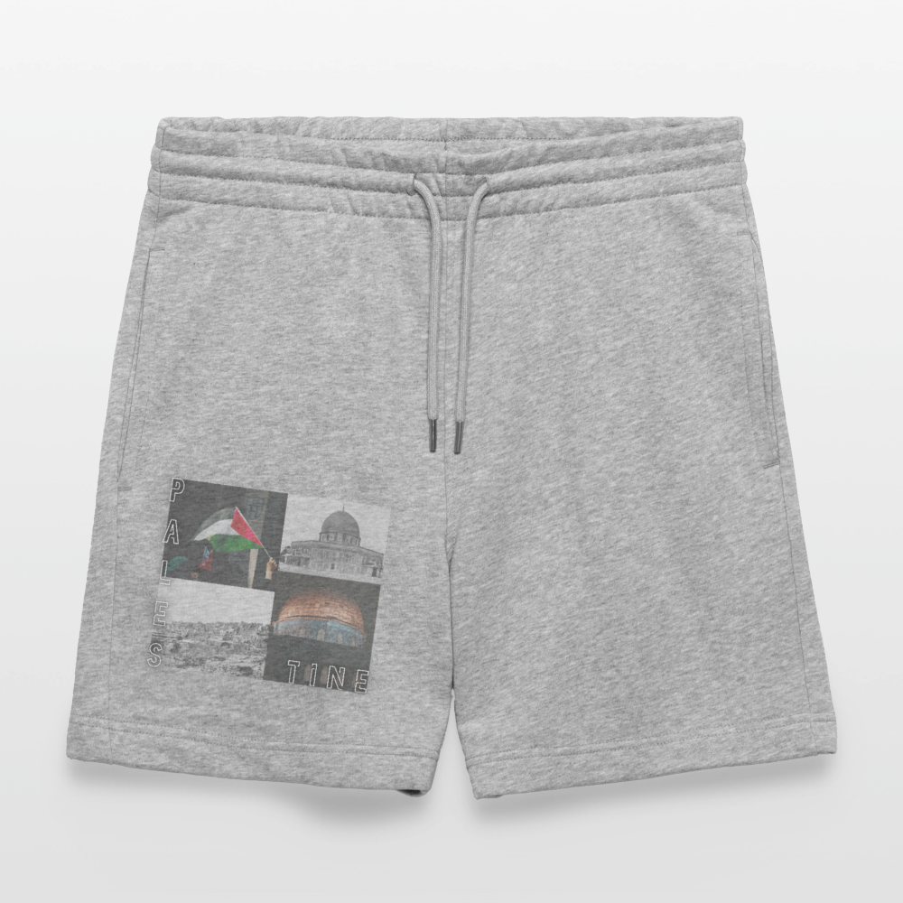Short de jogging bio - gris chiné