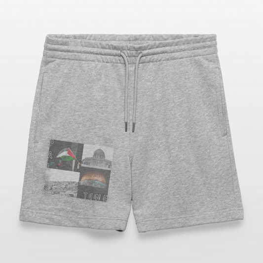 Short de jogging bio - gris chiné
