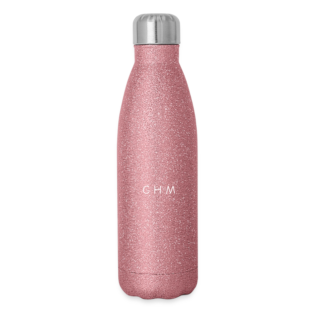 Gourde isotherme pailletée 500 ml - paillettes roses