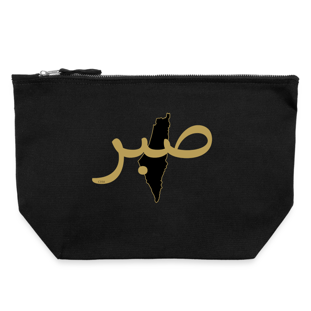 Pochette en toile taille L - noir