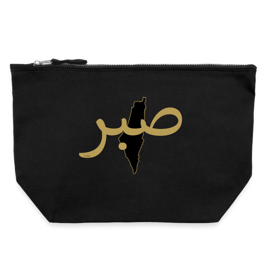 Pochette en toile taille L - noir