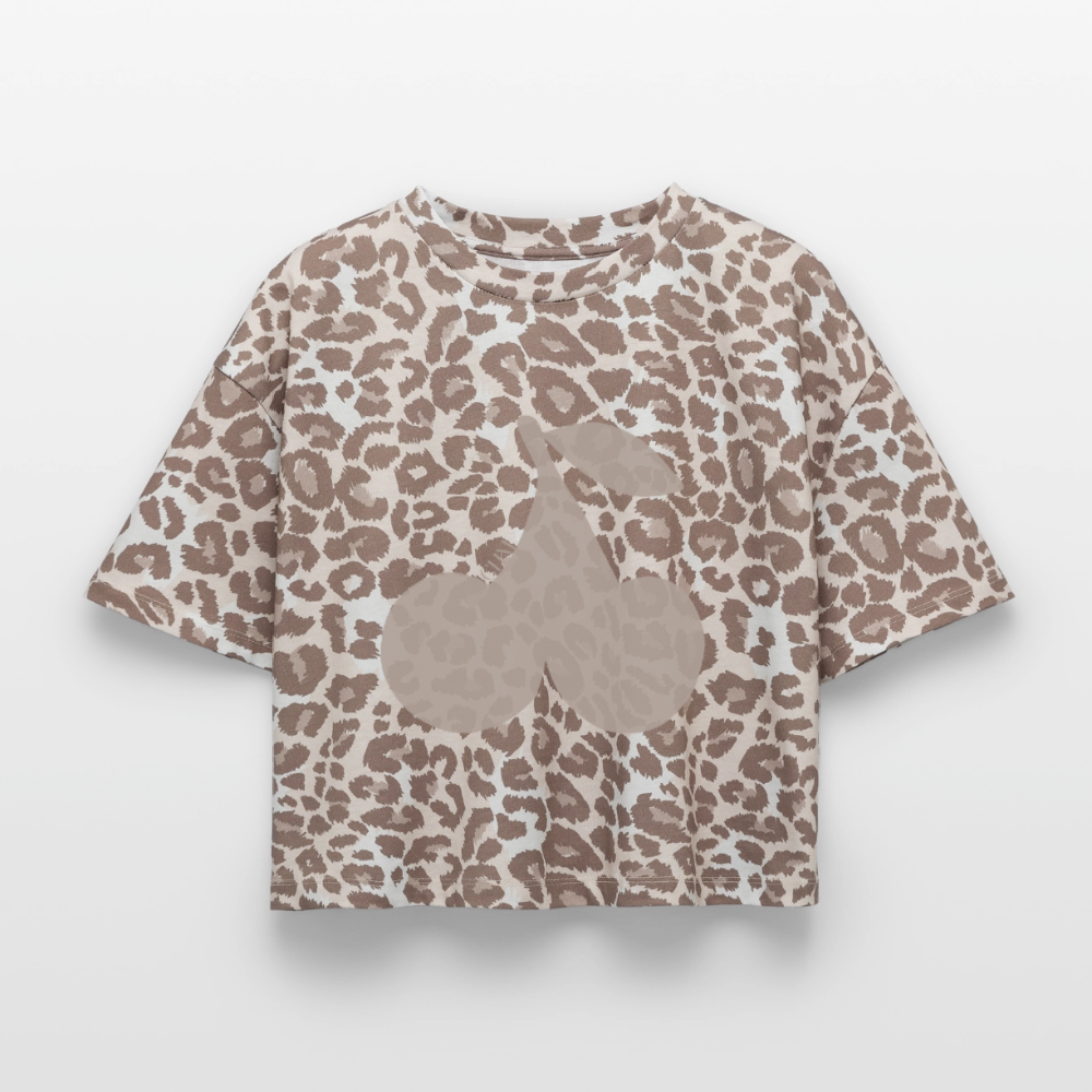 T-shirt boxy - Leopard print