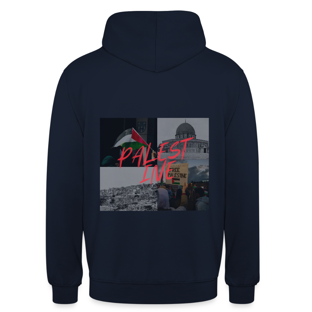 Sweat-shirt à capuche unisexe - marine