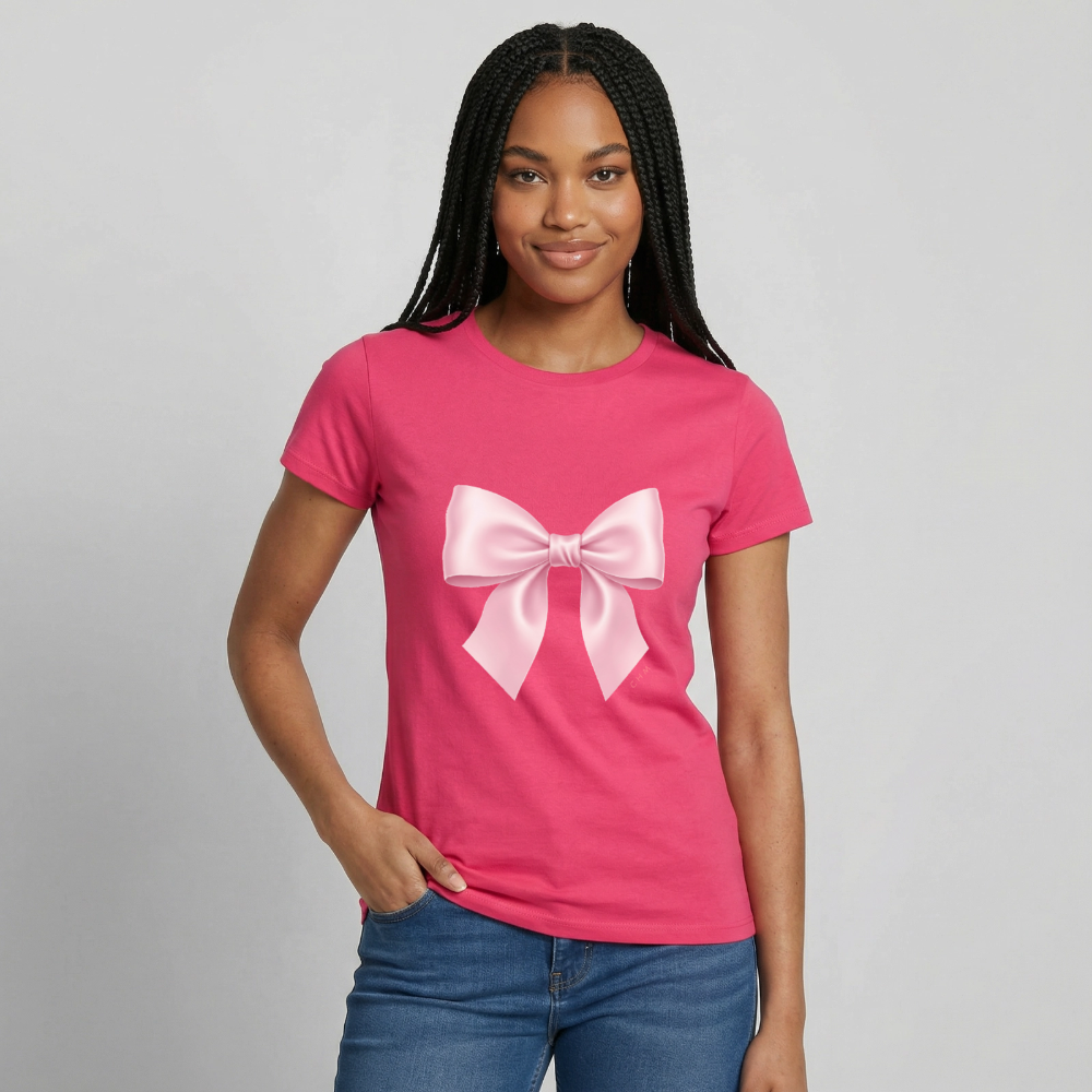 T-shirt - noeud - rose azalée