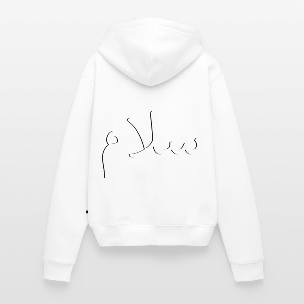 Sweat-shirt à capuche سلام - blanc