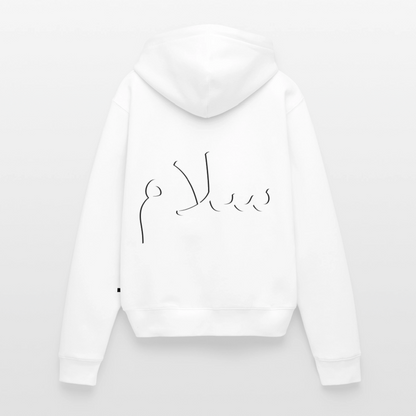 Sweat-shirt à capuche سلام - blanc