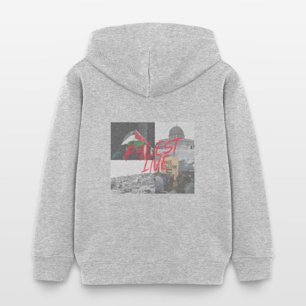 Sweat à capuche bio - gris chiné