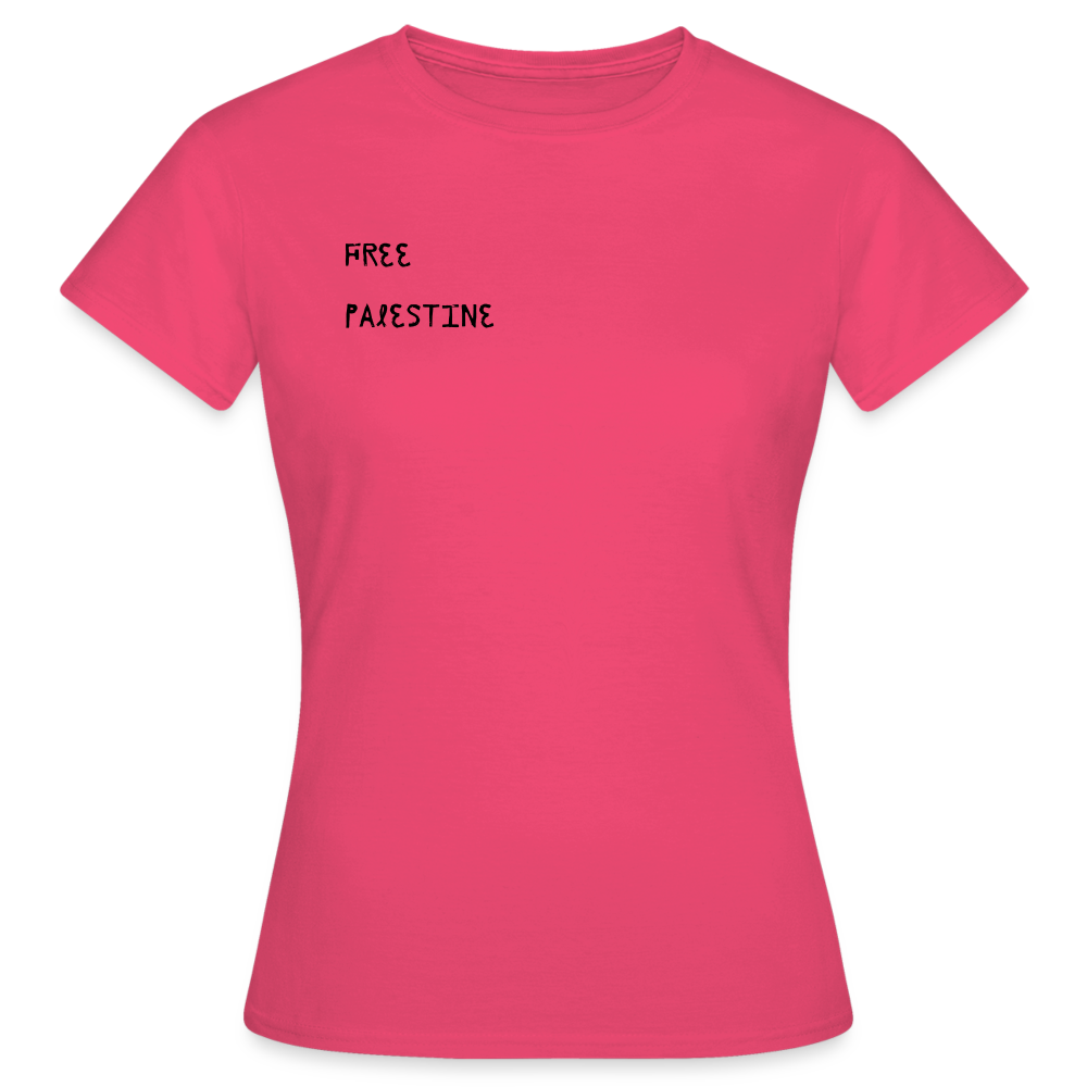 T-shirt Femme - PALESTINE - rose azalée