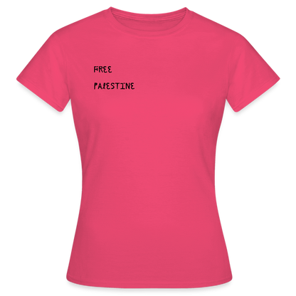 T-shirt Femme - PALESTINE - rose azalée