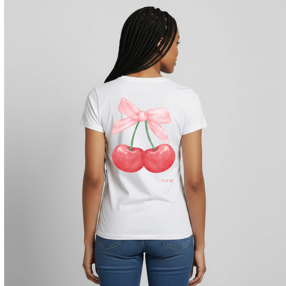 T-shirt - Cerisette - blanc