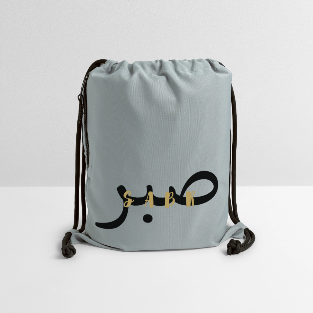 Sac à cordon en polyester recyclé-SABR - gris fer délavé