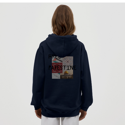 Sweat-shirt à capuche unisexe - marine