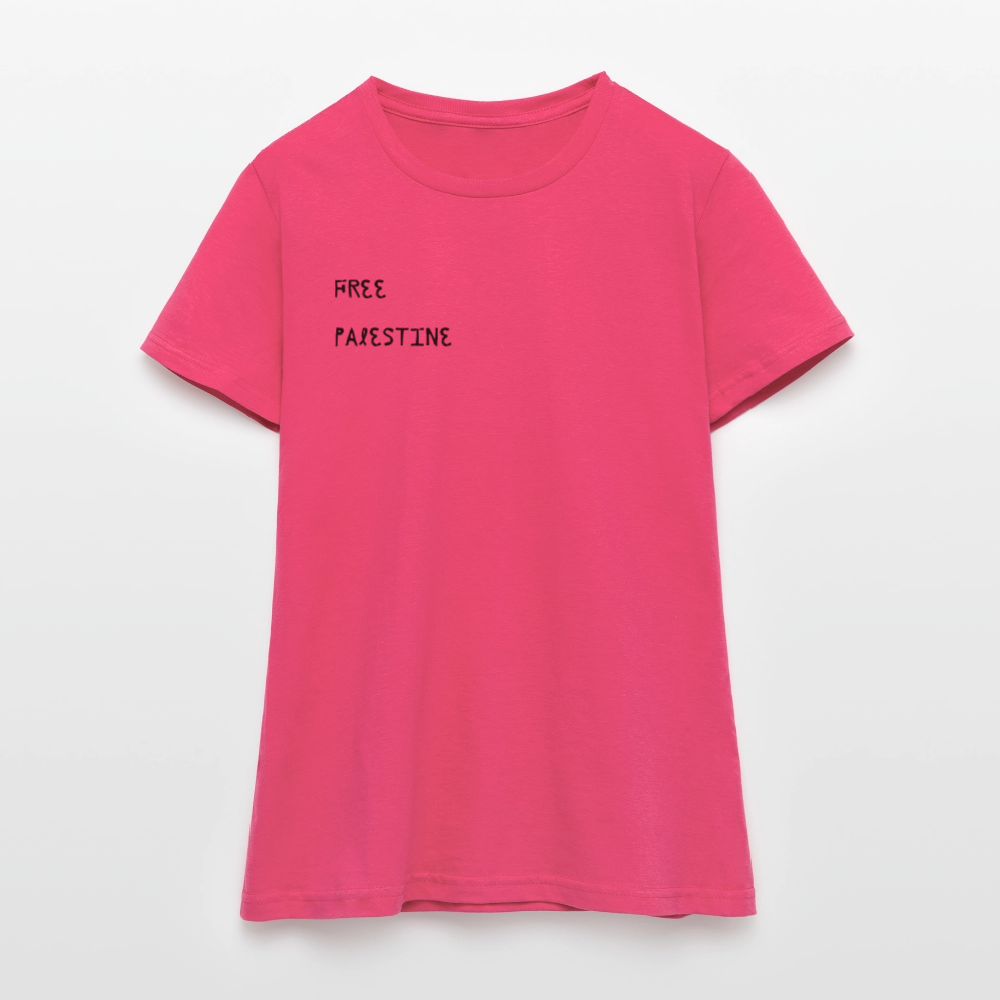 T-shirt Femme - PALESTINE - rose azalée