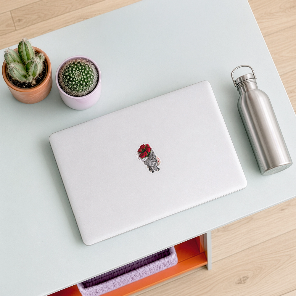 Sticker taille S (10 x 10 cm) - brillant transparent