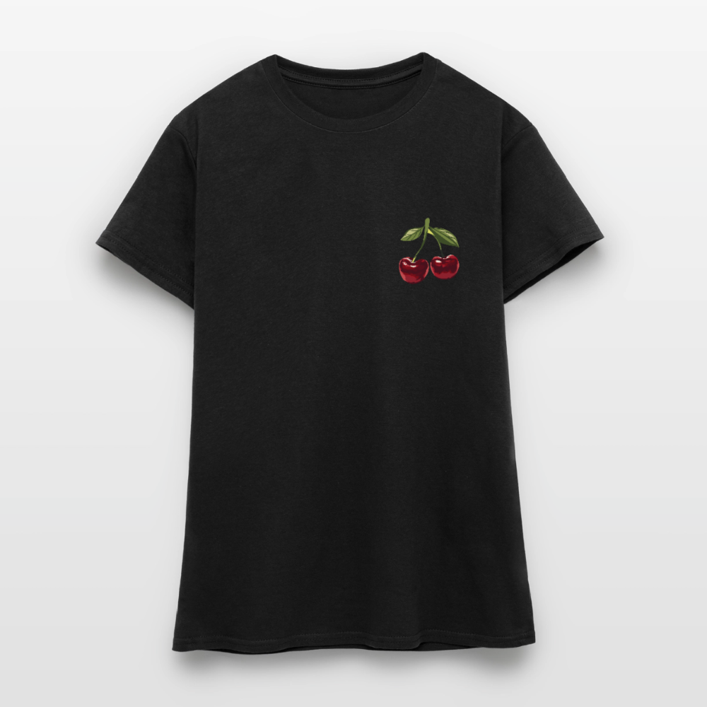 T-shirt -  cherry - noir
