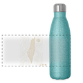 Gourde isotherme panoramique pailletée 500 ml - paillettes bleues