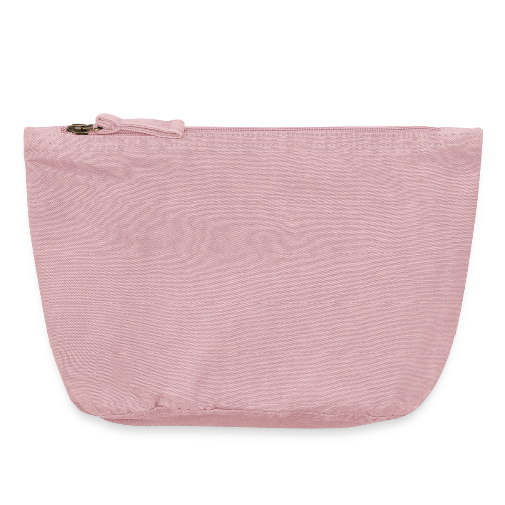 Pochette zippée vintage 18 x 21 cm - rose vintage