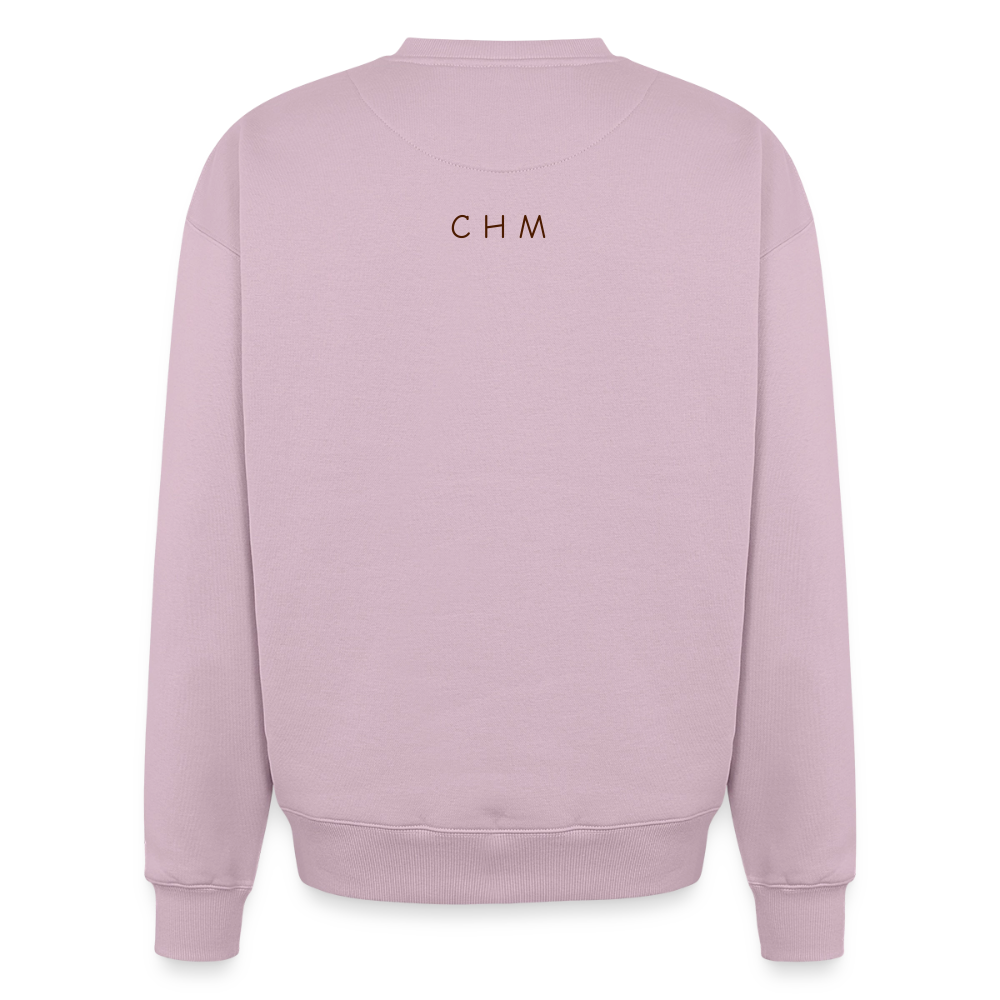 Sweat unisexe oversize épais SPREAD - rose poudré