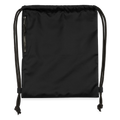 Sac à cordon en polyester recyclé - noir