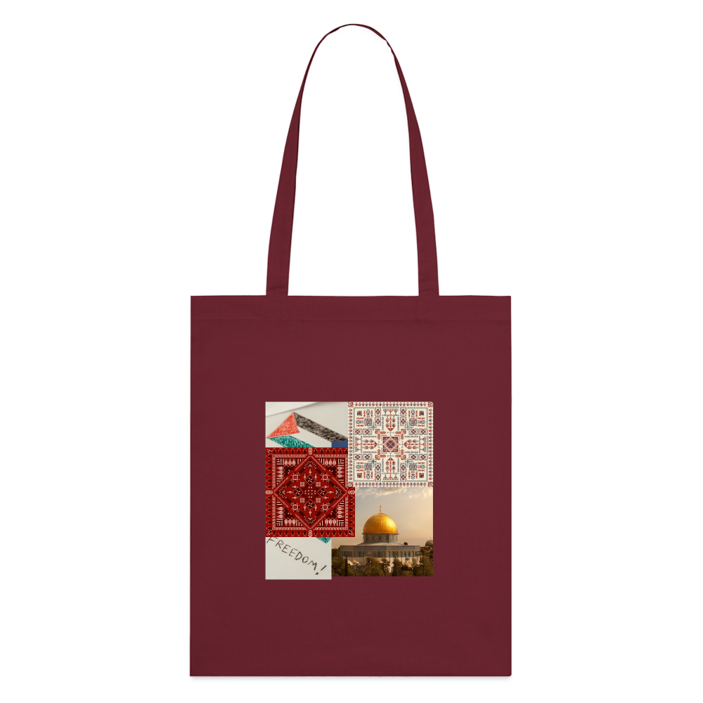 Tote bag bio - bordeaux