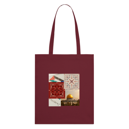 Tote bag bio - bordeaux