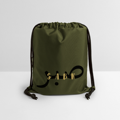 Sac à cordon en polyester recyclé-SABR - military green