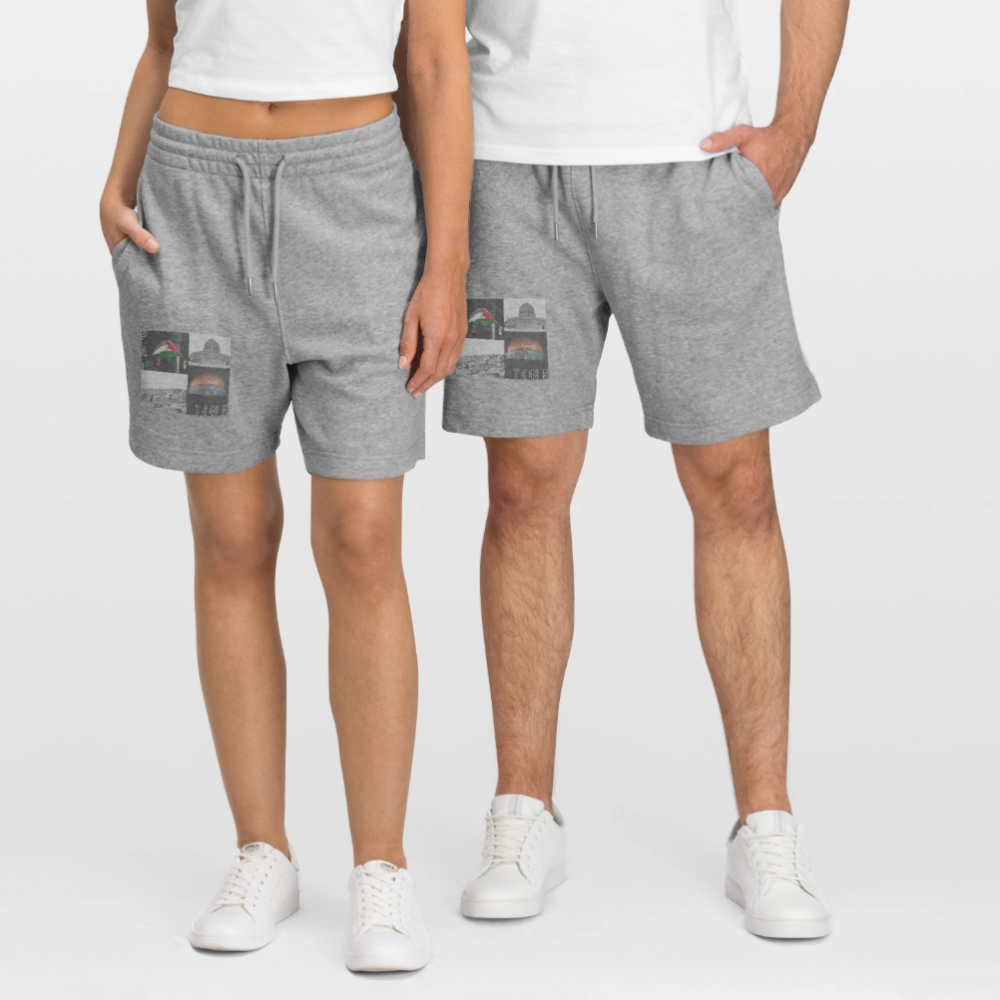 Short de jogging bio - gris chiné
