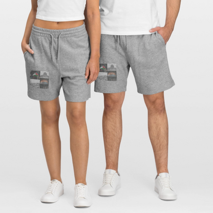Short de jogging bio - gris chiné