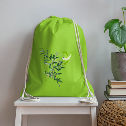 Sac de sport léger - Oiseau - vert néon