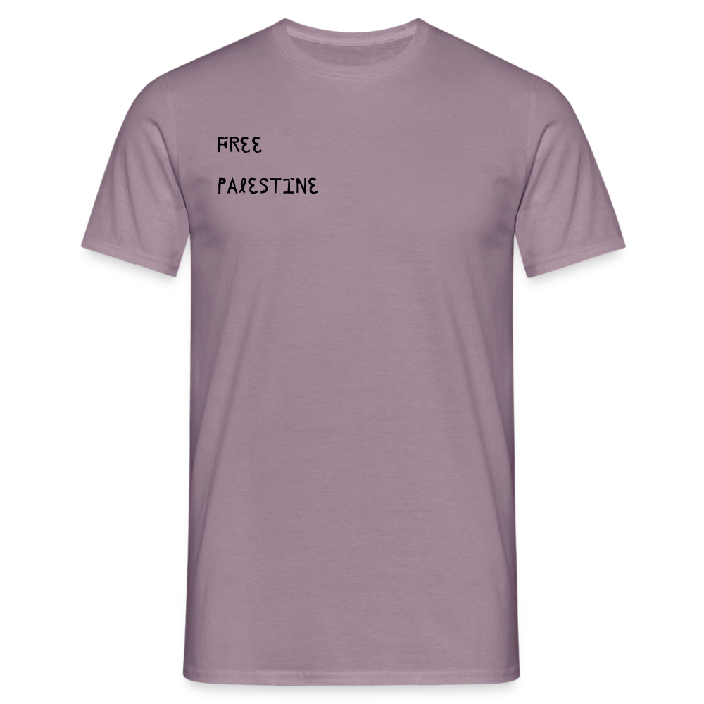 T-shirt Homme - PALESTINE - mauve gris 
