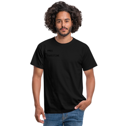 T-shirt Homme - PALESTINE - noir