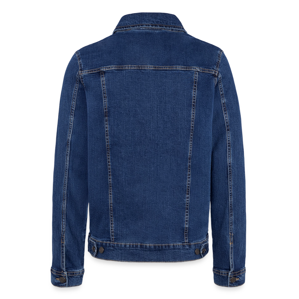 Veste en jean unisexe - bleu foncé délavé