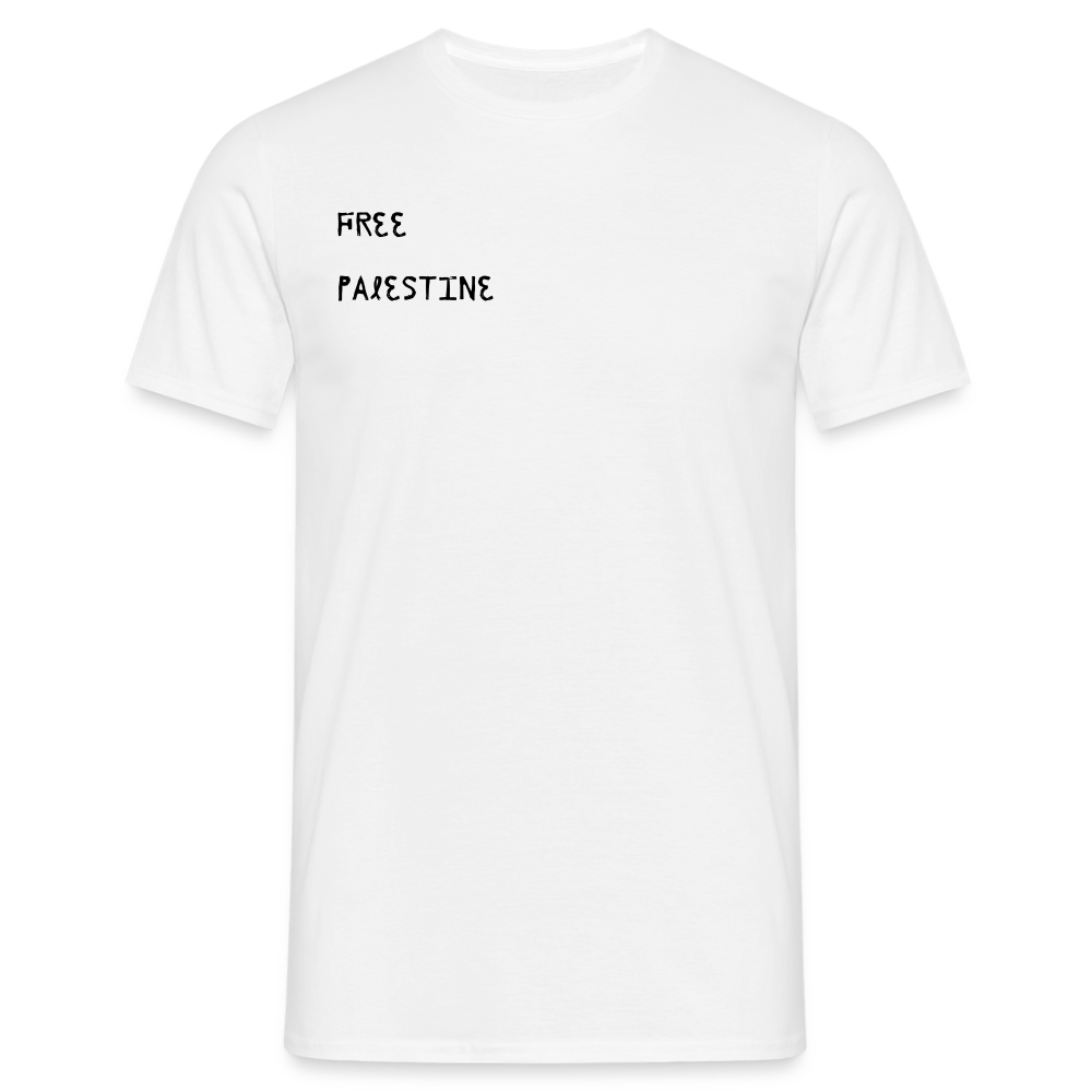 T-shirt Homme - PALESTINE - blanc