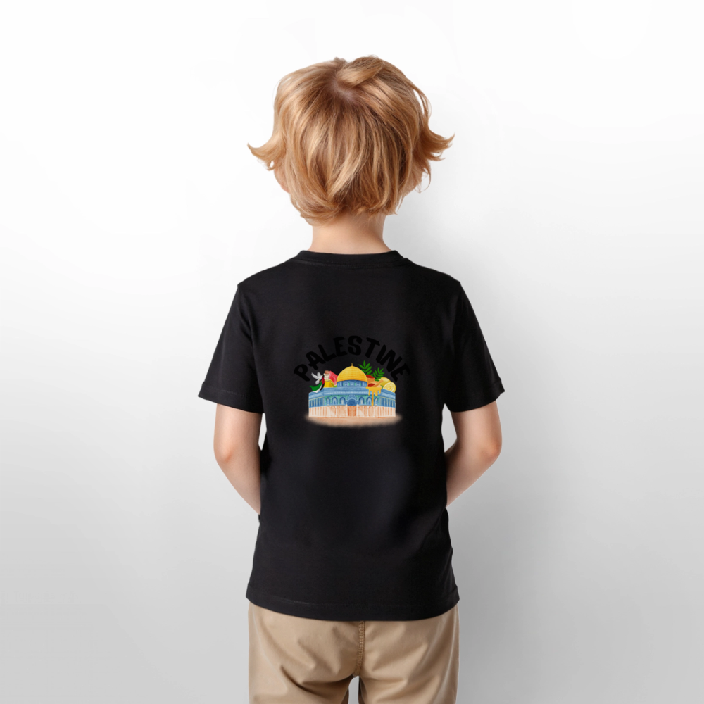 T-shirt bio Enfant - PALESTINE - noir