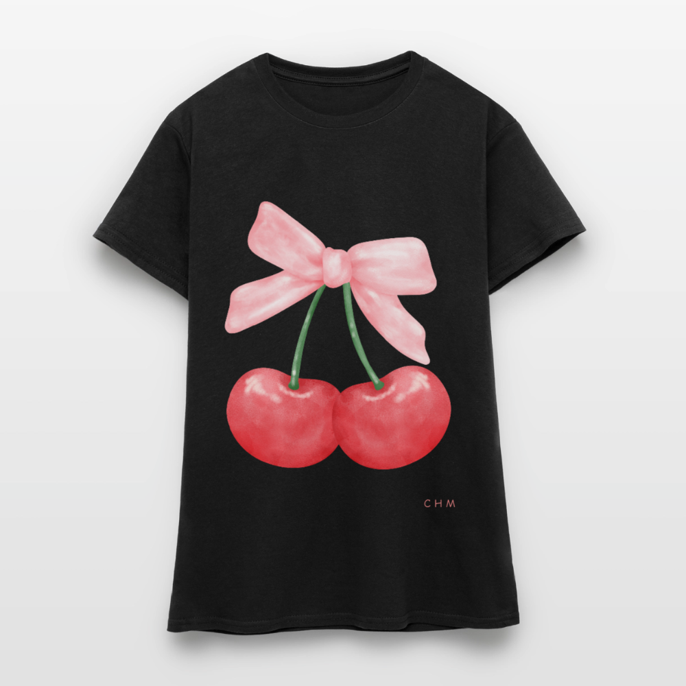 T-shirt - cherry dream - noir