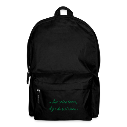 Sac à dos (brillant) - noir