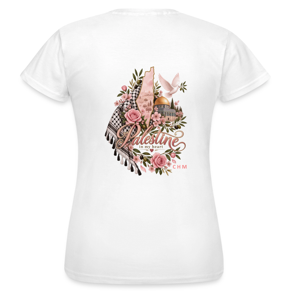 T-shirt - heart - blanc