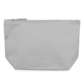 Pochette zippée en toile 22 x 23 cm - gris chiné
