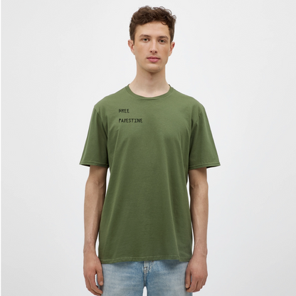 T-shirt Homme - PALESTINE - vert militaire