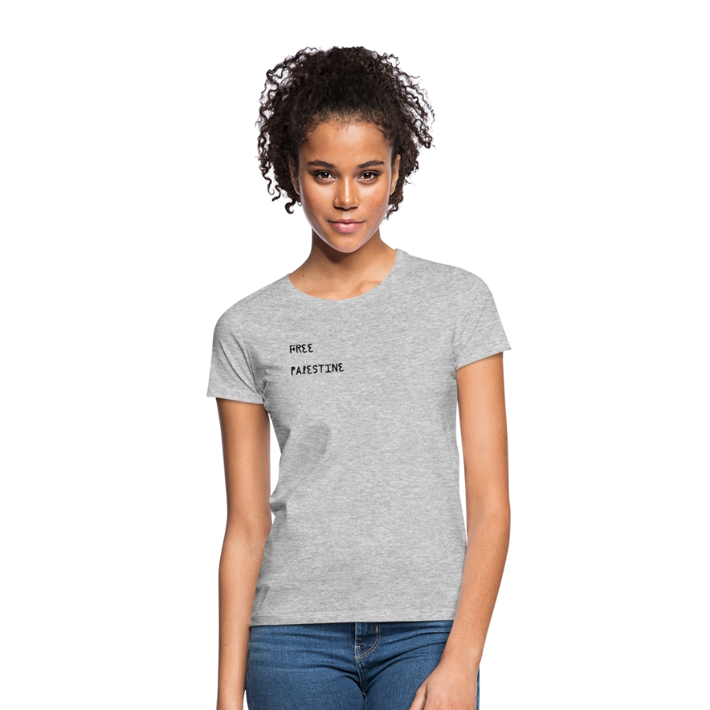 T-shirt Femme - PALESTINE - gris chiné