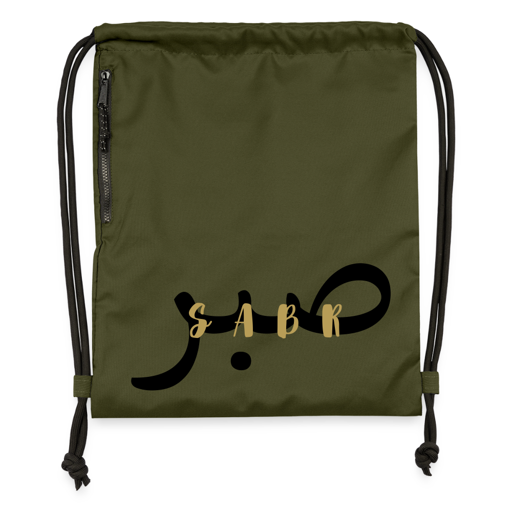 Sac à cordon en polyester recyclé-SABR - military green