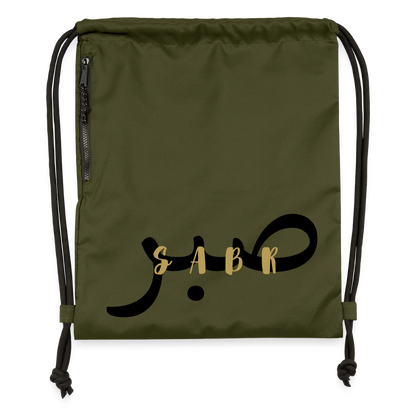 Sac à cordon en polyester recyclé-SABR - military green
