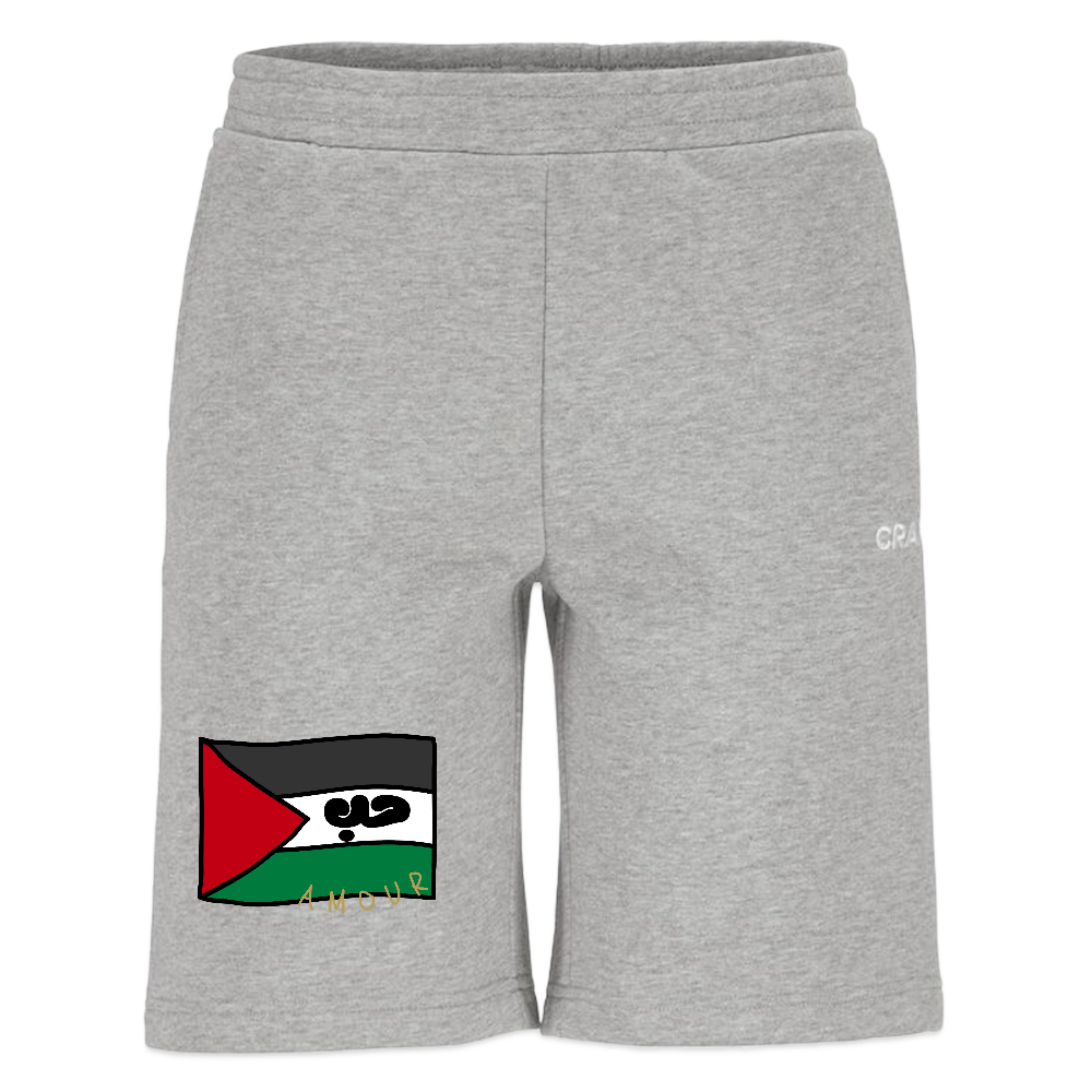 Short de jogging CRAFT - Amour - gris chiné